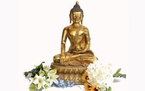 Nepalese Buddha Statue Meditation Casting Lotus Throne




























